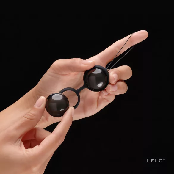 LELO Luna Noir - bile vaginale variabile - silicon negru
