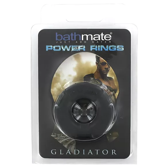 BathMate - inel pentru penis Gladiator - silicon - negru