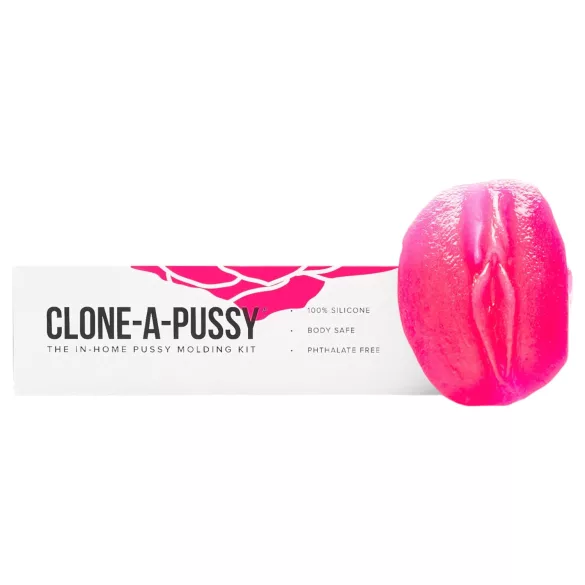 Clone-a-Pussy - kit mulaj vulvă - silicon roz intens