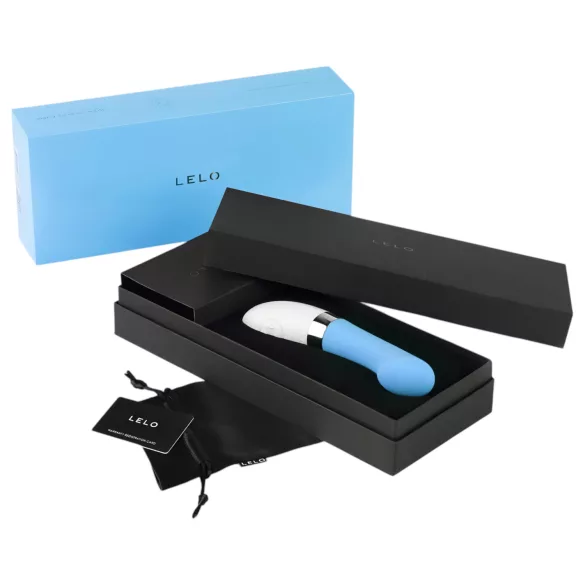 LELO Gigi 2 - vibrator din silicon pentru punctul G (albastru)