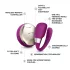 LELO - vibrator pentru cuplu - waterproof, discret - silicon mov
