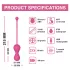 Magic Motion Kegel Master - bilă geisha vibratorie controlată prin aplicație (roz)
