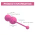 Magic Motion Kegel Master - bilă geisha vibratorie controlată prin aplicație (roz)