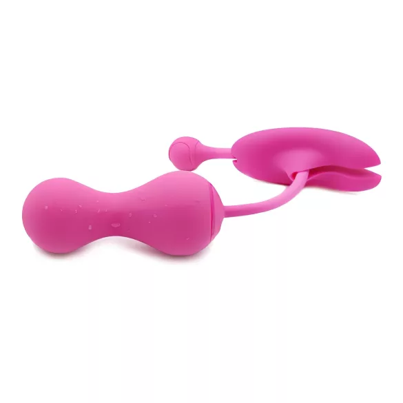 Magic Motion Kegel Master - bilă geisha vibratorie controlată prin aplicație (roz)
