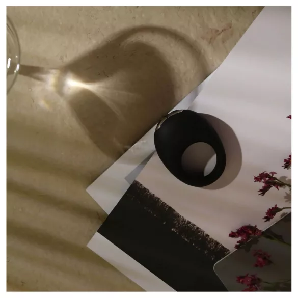 Je Joue Mio - inel vibrator penis - reîncărcabil, impermeabil, negru
