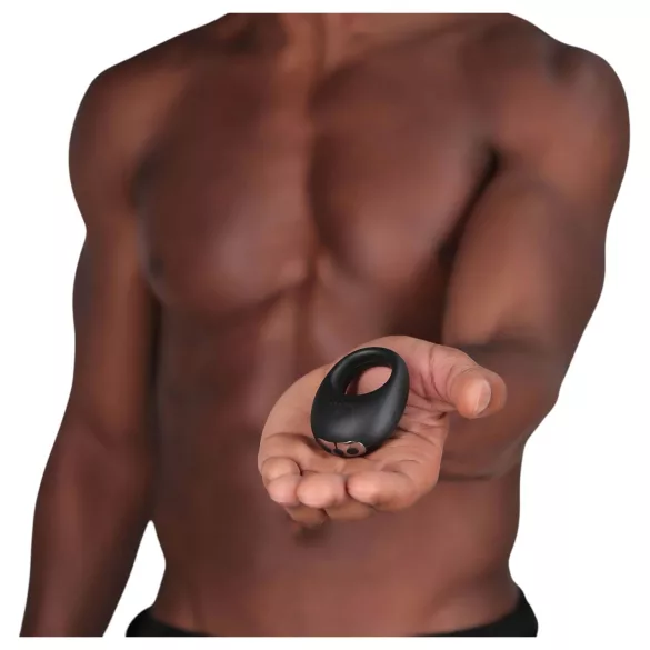 Je Joue Mio - inel vibrator penis - reîncărcabil, impermeabil, negru