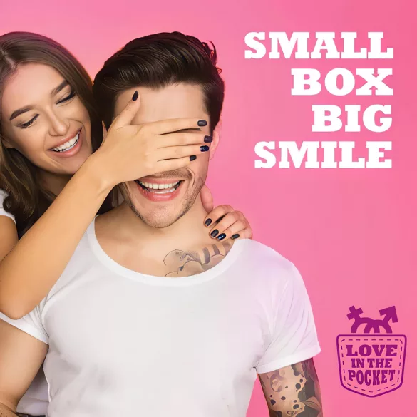 Love in the Pocket - inel pentru penis vibrator de unică folosință - roz