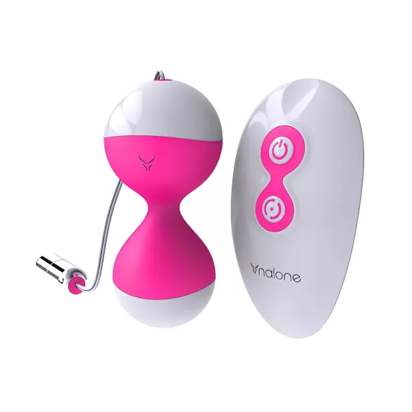 NALONE Miu Miu - bile vaginale cu vibrații wireless - reîncărcabil, roz