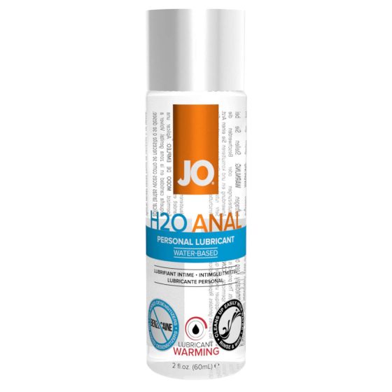 JO H2O Anal Warming - lubrifiant pe bază de apă cu efect de încălzire pentru sex anal (60ml)