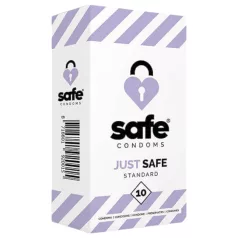   SAFE Just Safe - prezervative standard - aromă de vanilie - 10 bucăți