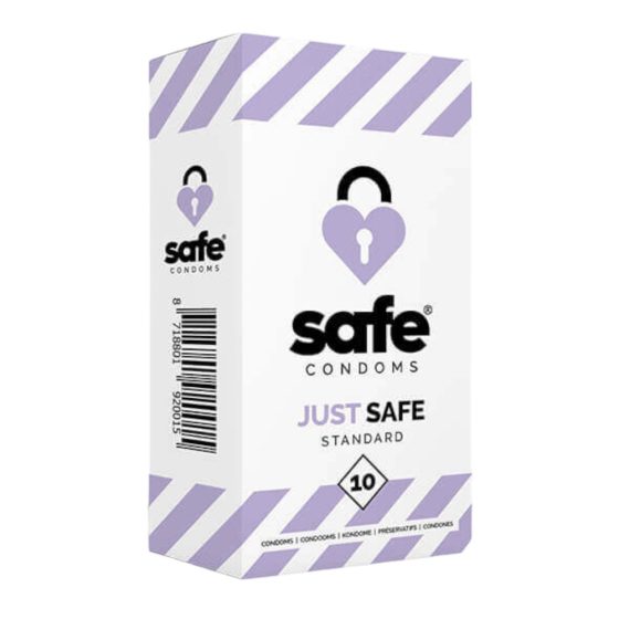 SAFE Just Safe - prezervativ standard cu vanilie (10 bucăți)