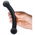 / GLAS - dildo dublu din sticlă (negru)