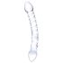 GLAS - dildo dublu din sticlă (transparent)