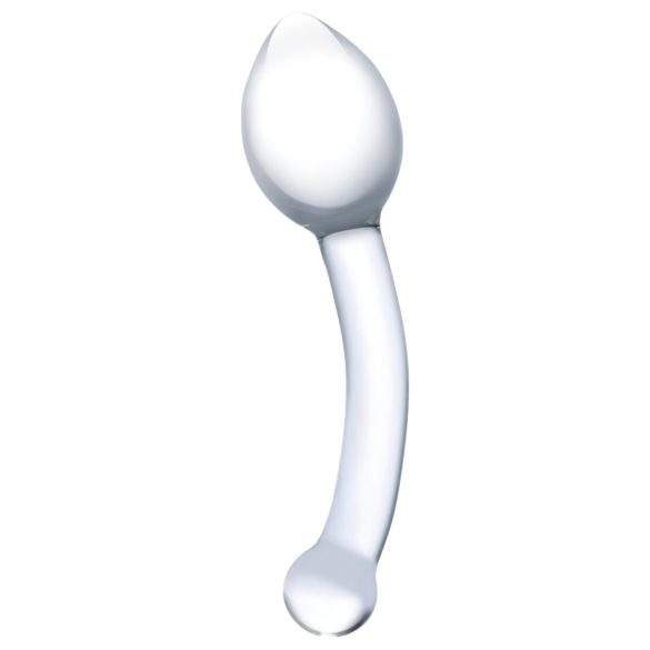 GLAS - dildo anal dublu din sticlă (transparent)