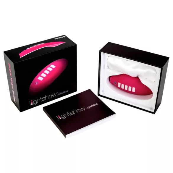 OhMiBod Lightshow - Vibrator clitoridian controlat prin aplicație, cu lumină LED (roz)