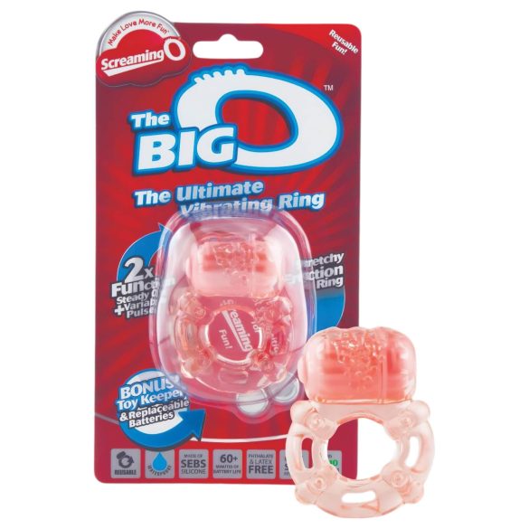Screaming Big - inel vibrator pentru penis (piersică)