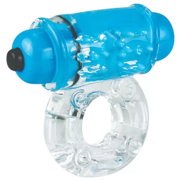 Screaming Color Pop - inel penian vibrator - transparent albastru