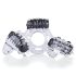 Set Vibroman - inel vibrator pentru penis (negru)