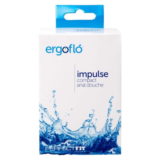 Perfect Fit Ergoflo Impulse - igienizator anal si intim (negru)