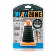   Play Zone - set de inele pentru penis, testicule și extensii (9 piese)