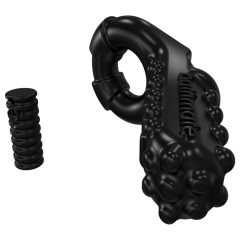   Bathmate Vibe Ring Tickle - inel vibrator pentru penis cu baterii (negru)