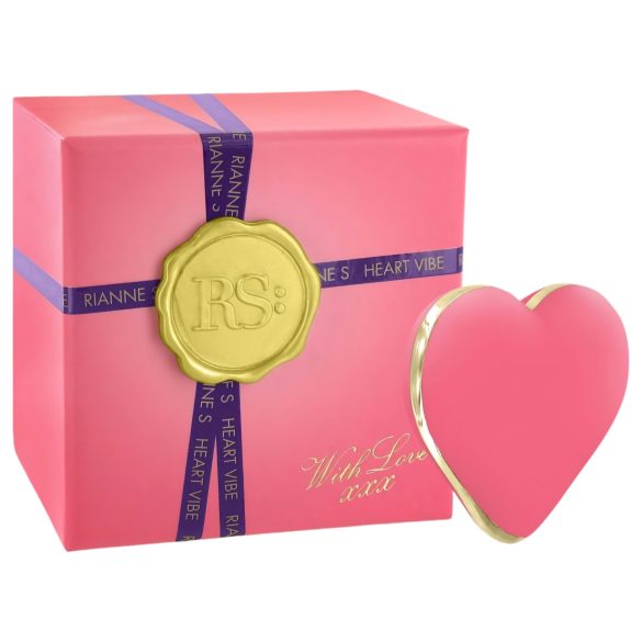 RS Icons Heart - Vibrator clitoridian reîncărcabil (coral)