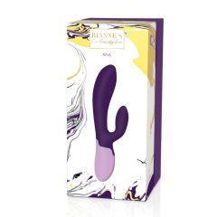   Rianne Essential Xena - vibrator reîncărcabil cu stimulator de clitoris (violet închis)