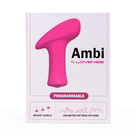LOVENSE Ambi - vibrator inteligent pentru clitoris cu două motoare (roz)