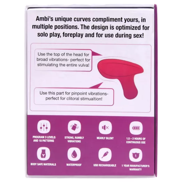 Lovense Ambi - vibrator clitoridian controlat prin aplicație (roz)