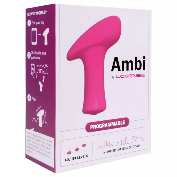 Lovense Ambi - vibrator clitoridian controlat prin aplicație (roz)
