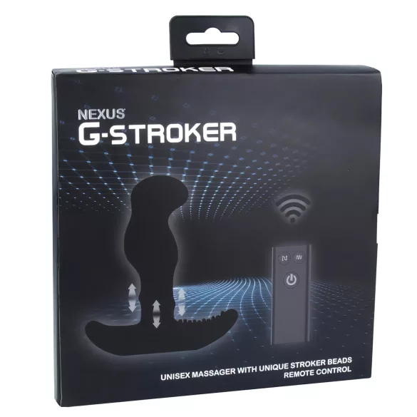 Nexus G-stroker - vibrator masaj prostată cu telecomandă - negru