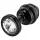 DIOGOL Anni - plug anal cu nervuri - negru - (3cm)
