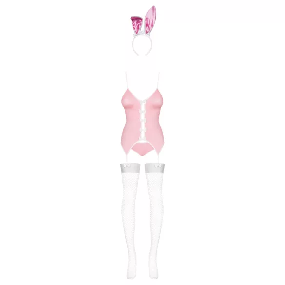 Obsessive - Costum iepuraș sexy - roz - L/XL