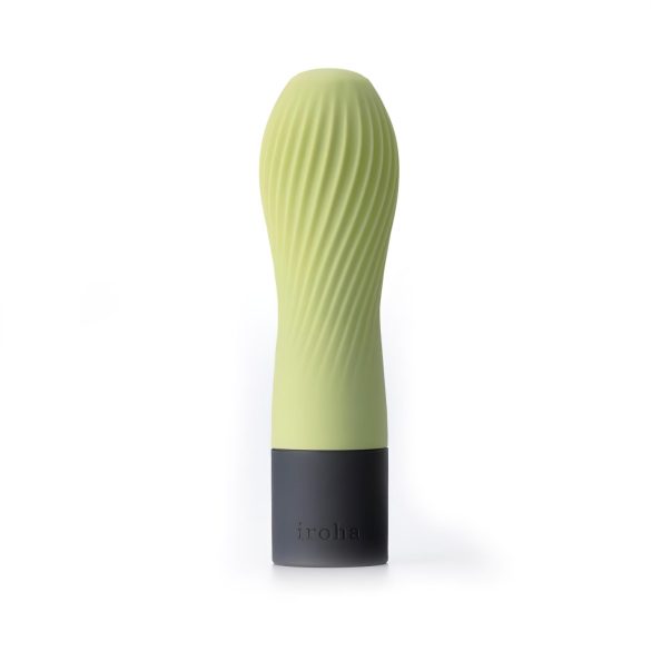 TENGA Iroha Zen - Vibrator din silicon verde, super moale, stil Matcha