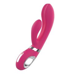   Nomi Tang Wild Rabbit 2 - vibrator cu punct G, cu braț pentru clitoris, cu acumulator (roz)