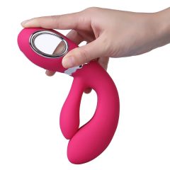   Nomi Tang Wild Rabbit 2 - vibrator cu punct G, cu braț pentru clitoris, cu acumulator (roz)