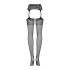 Obsessive S500 – set portjartier plasa - negru (S-L)