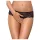 Obsessive - tanga deschis cu ștrasuri pentru femei - negru