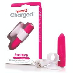   Screaming O Positive - vibrator de bara super puternic cu acumulator (roz)
