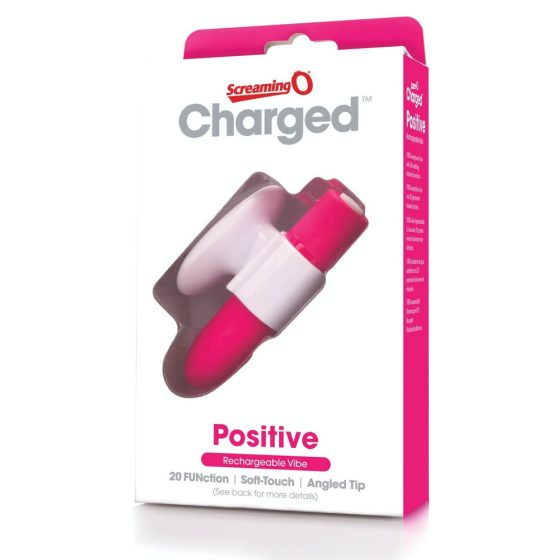Screaming O Positive - vibrator de bara super puternic cu acumulator (roz)