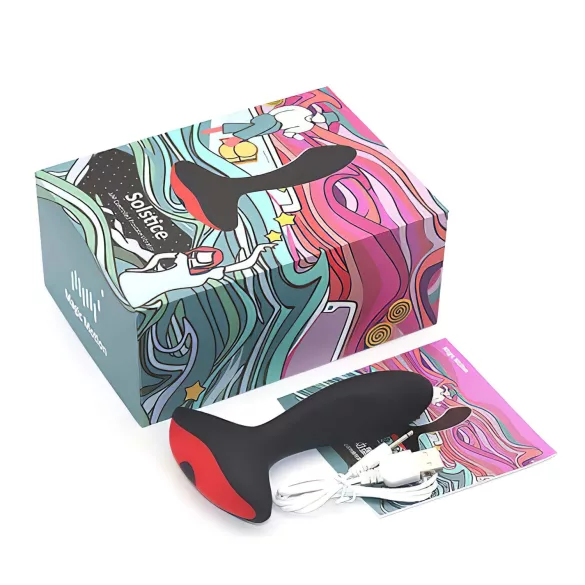 Magic Motion Solstice - Vibrator prostatic controlat prin aplicație, pentru bărbați (negru)