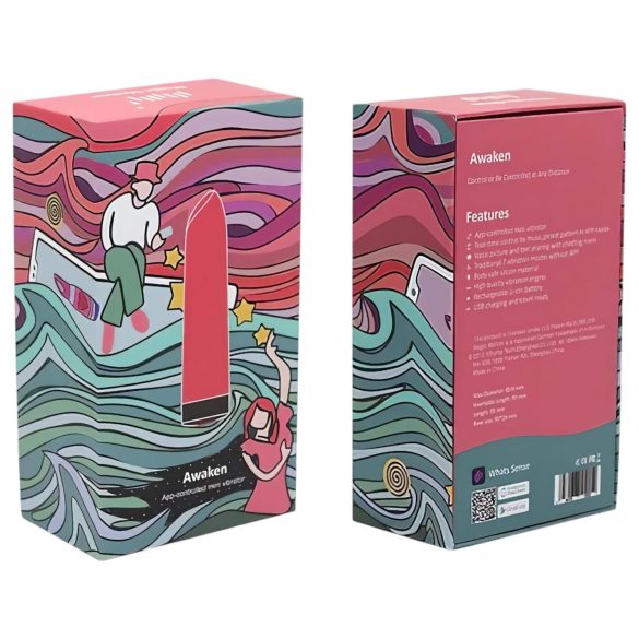 Magic Motion Awaken - mini vibrator inteligent, reîncărcabil (roșu)