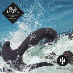   FEELZTOYS Black Jamba - vibrator anal cu încălzire și funcție radio (negru)