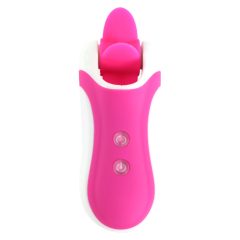   FEELZTOYS Clitella - vibrator oral rotativ, cu acumulator (roz)