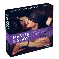 Master & Slave - set de jocuri cu legături (violet-negru)