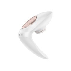   Satisfyer Pro 4 Couples - vibrator pentru cupluri cu pulsații de aer, reîncărcabil (alb)