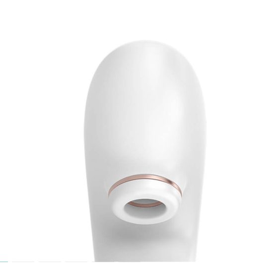Satisfyer Pro 4 Couples - vibrator pentru cupluri cu pulsații de aer, reîncărcabil (alb)