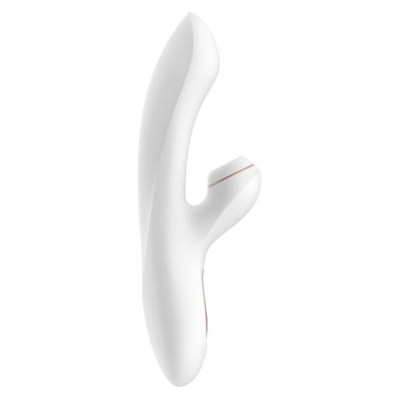 Satisfyer Pro+ G-spot - Stimulator clitoridian și vibrator pentru punctul G (alb)