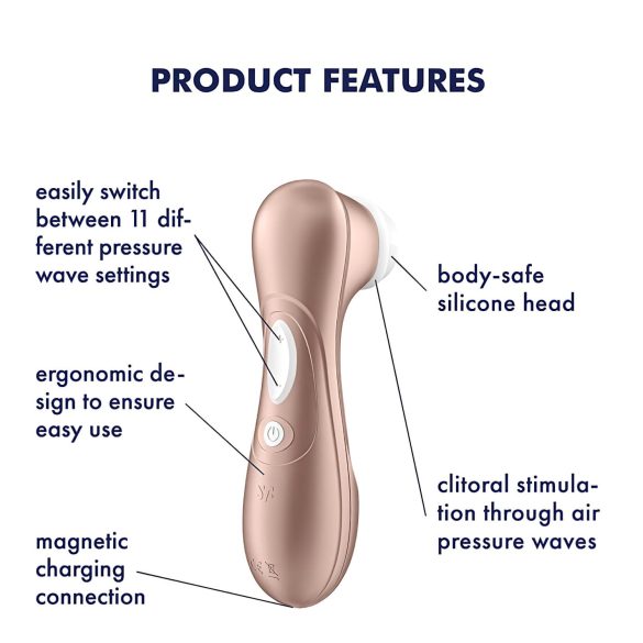 Satisfyer Pro 2 Gen2 - stimulator clitoris reîncărcabil - maro