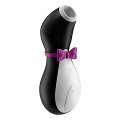   Satisfyer Penguin - stimulator clitoridian cu baterie, rezistent la apă (negru-alb)